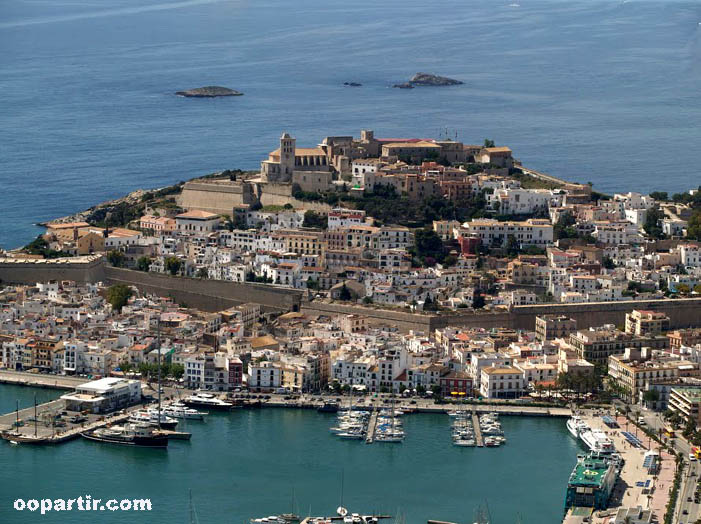 Vue aérienne sur Eivissa © Ibiza Gran Hotel