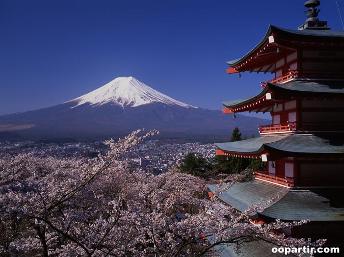 Mont. Fuji et pagode de la paix Chureito ©JNTO