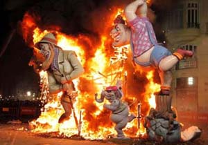Quand les Fallas enflamment Valence mi-mars